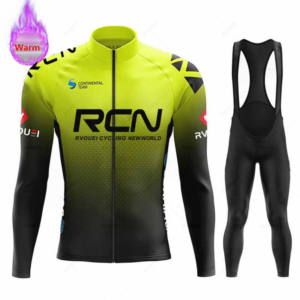 Rvouei チーム冬サーマルフリースサイクリングジャージセ - Cycling Gear Brands のレビューと価格