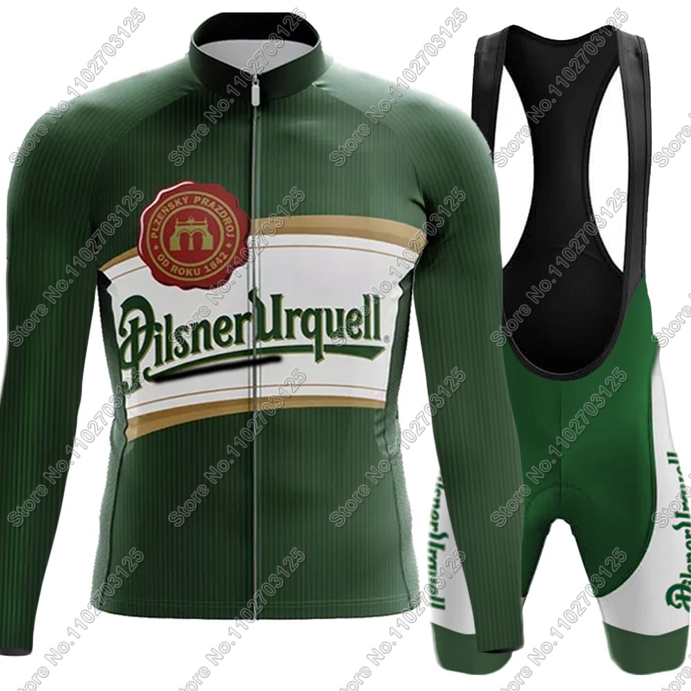 2025 ドリンクビールサイクリングジャージセット夏チェコ長 - Cycling Bib Shorts のレビューと価格