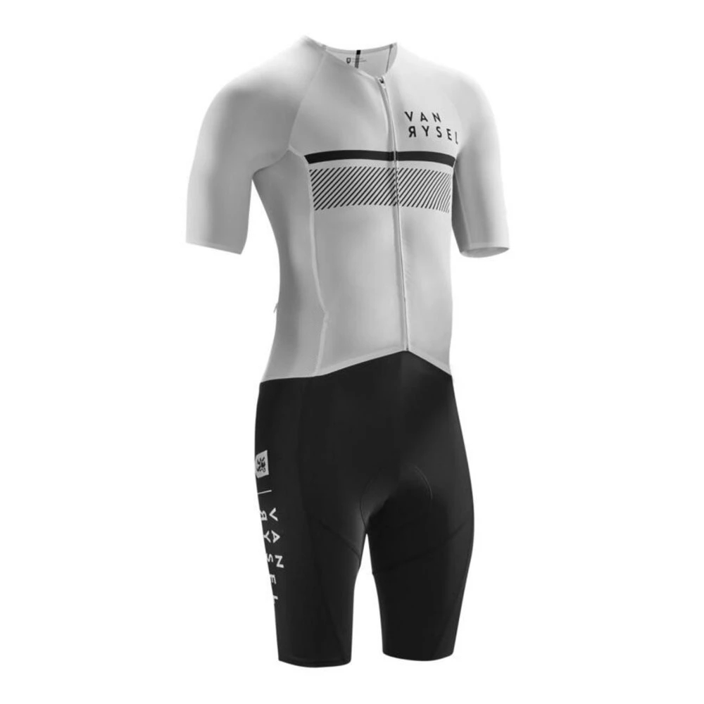 Vanrysel ホワイト/ブラック ワンピース トライアス - Cycling Gear Brands のレビューと価格