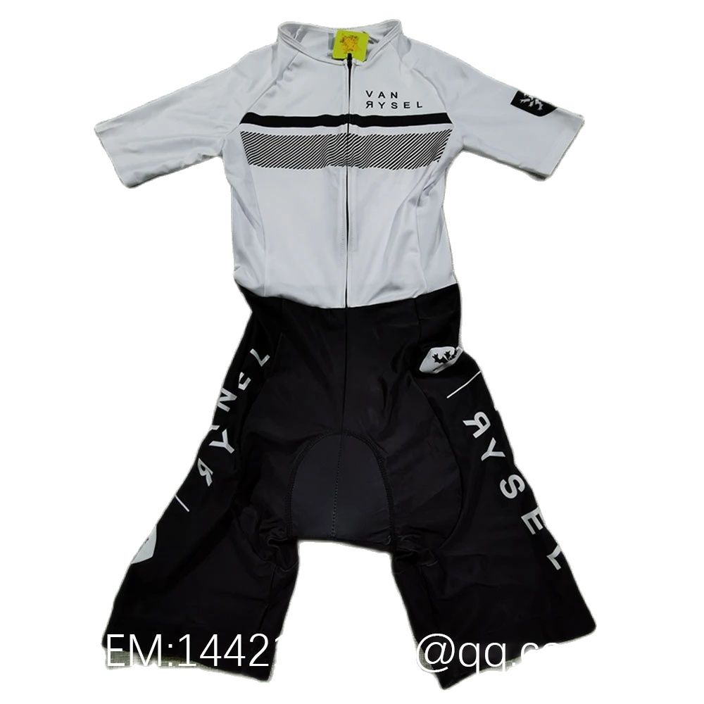 Vanrysel ホワイト/ブラック ワンピース トライアス - Cycling Gear Brands のレビューと価格