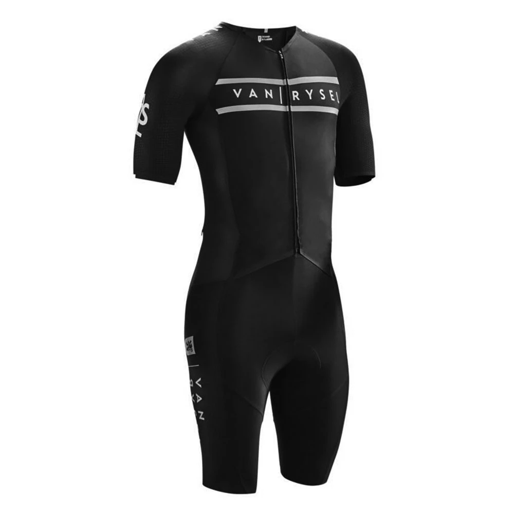 Vanrysel ホワイト/ブラック ワンピース トライアス - Cycling Gear Brands のレビューと価格