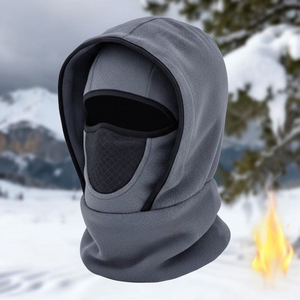 冬用サーマルバラクラバ帽子、フリース素材のネックウォーマー、 - Cycling Gear And Equipment のレビューと価格