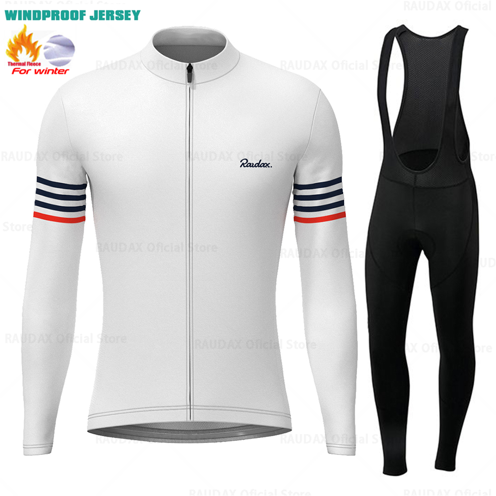 Raudax-冬用の長袖フリースジャージ,暖かくて暖かいサイ - Cycling Gear Brands のレビューと価格