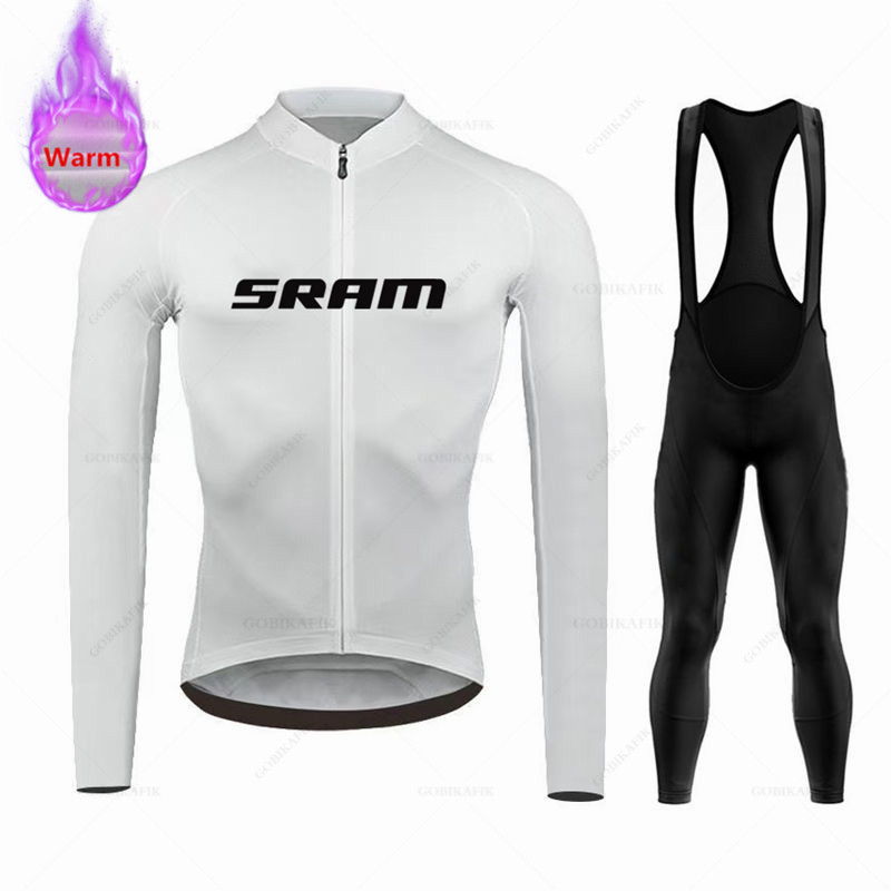 Sramチーム-サーマルフリースサイクリングウェアセット,マ - Cycling Bib Shorts のレビューと価格